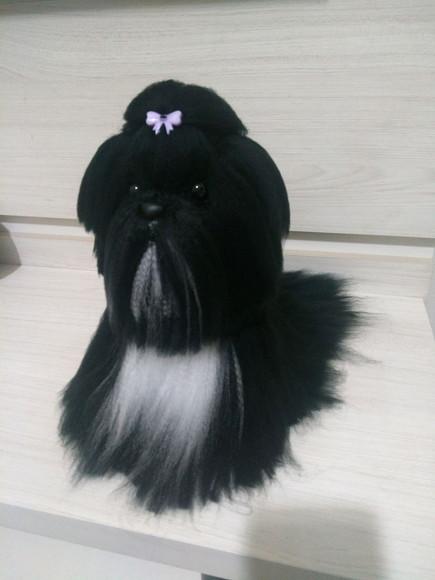 Cachorrinho Lhasa Apso - Amigurumi de Crochê
