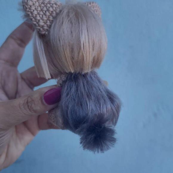 Chaveiro Yorkshire Terrier em Crochê