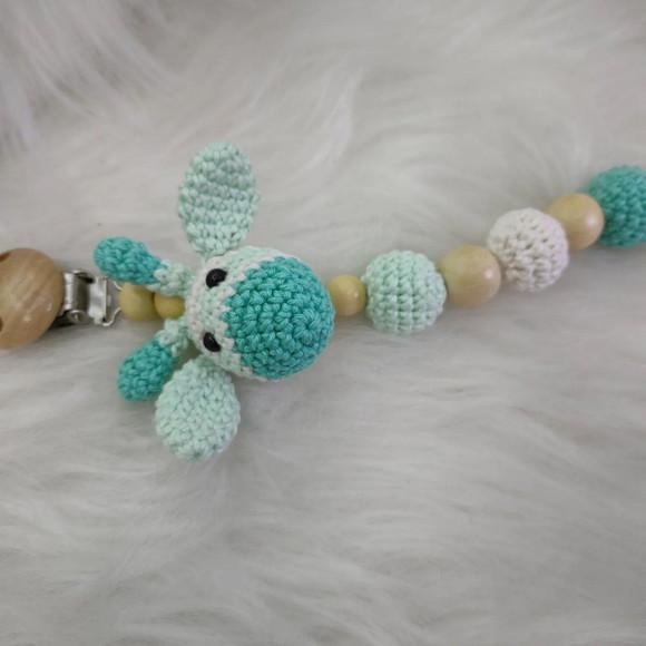 Kit Baby em Crochê com Naninha - Tema Girafa