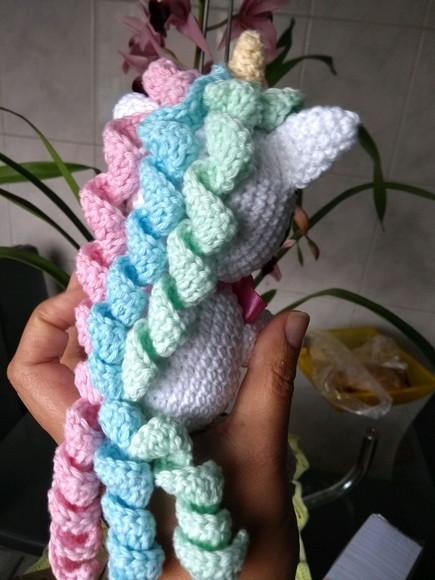 Mini Amigurumi Unicórnio