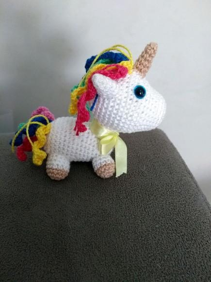 Mini Amigurumi Unicórnio