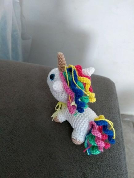 Mini Amigurumi Unicórnio