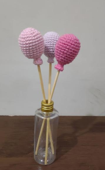 Mini Corações em Crochê com palito