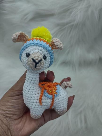 Mini Lhama De Crochê