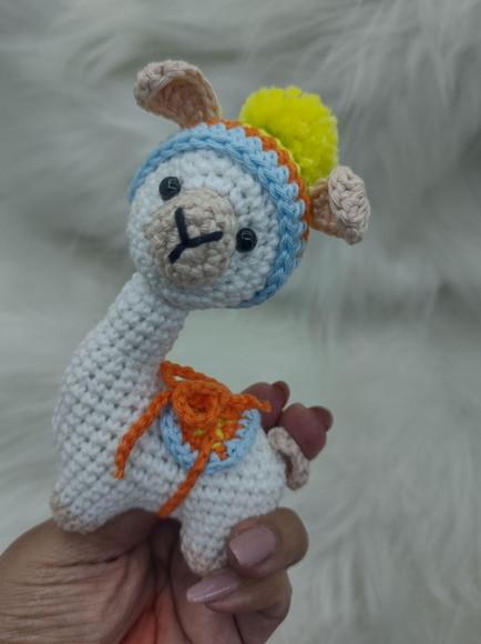 Mini Lhama De Crochê