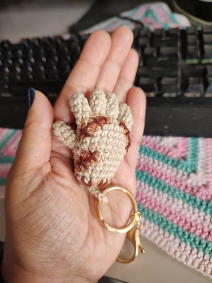 Mini Mãozinha de Crochê - Família Adams