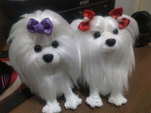 Mini Maltês - Amigurumi De Crochê