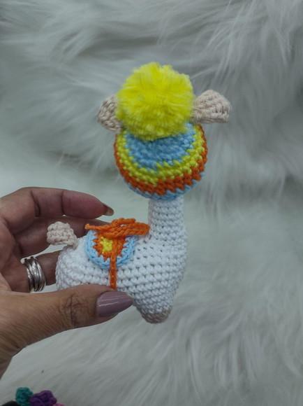 Mini Lhama De Crochê