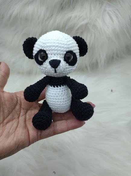 Mini Panda em Crochê - Amigurumi