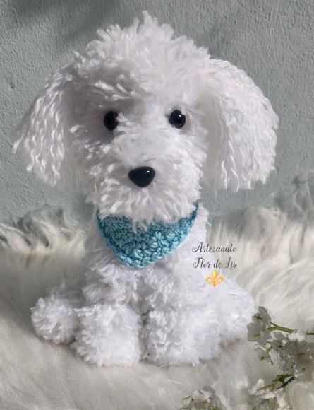 Mini Poodle - Amigurumi de Crochê