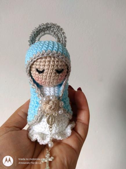 Mini Santinhas da Artesanato Flor de Lis