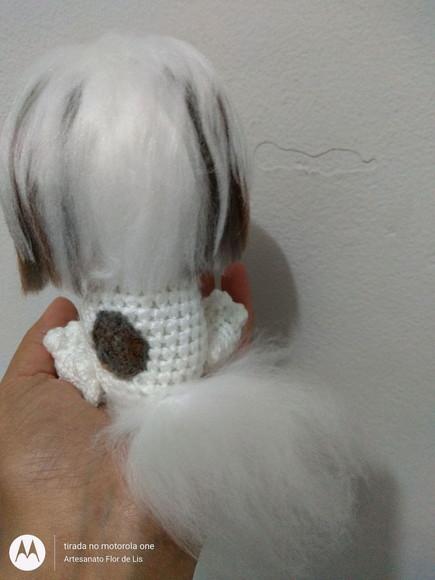 Mini Shitzu - Amigurumi De Crochê