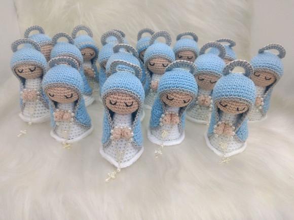Mini Santinhas da Artesanato Flor de Lis