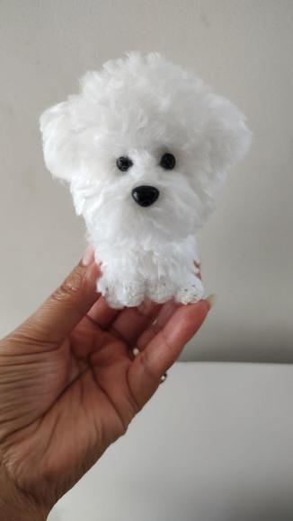 Miniatura Poodle - Amigurumi de Crochê com Feltragem