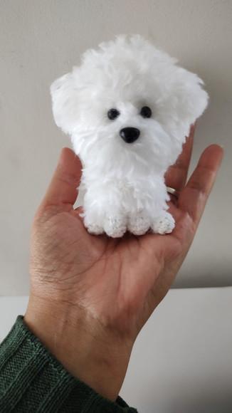 Miniatura Poodle - Amigurumi de Crochê com Feltragem