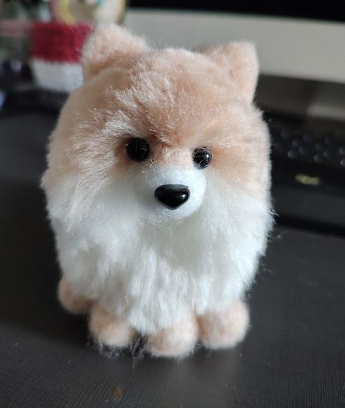 Miniatura Spitz - Amigurumi de Crochê com Feltragem