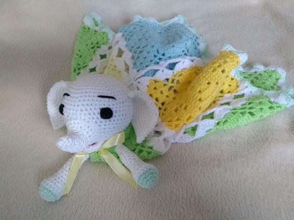 Naninha ou Manta do Apego em Crochê