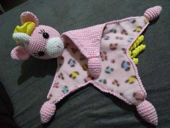 Naninha ou Manta do Apego em Crochê