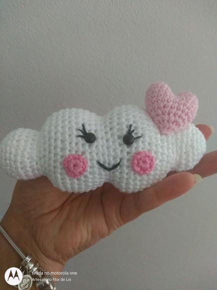 Nuvem de Amor em crochê