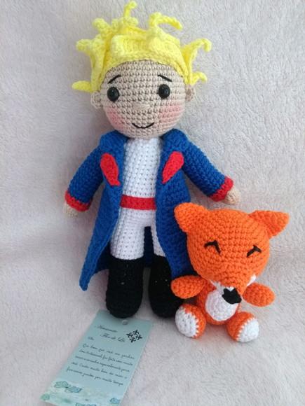 Pequeno Principe e Raposa da Artesanato Flor de Lis