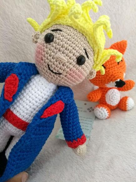 Pequeno Principe e Raposa da Artesanato Flor de Lis