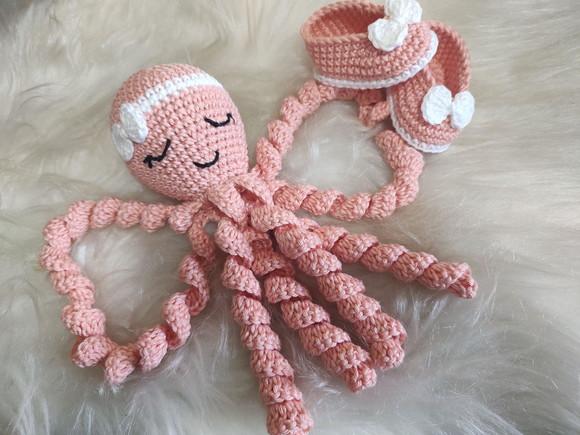 Polvo Amigurumi + Sapatinhos Rn