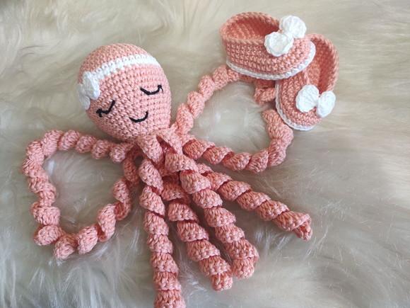 Polvo Amigurumi + Sapatinhos Rn