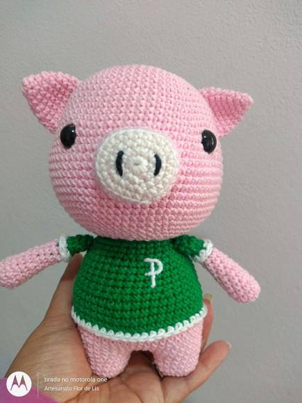Porquinho em Amigurumi