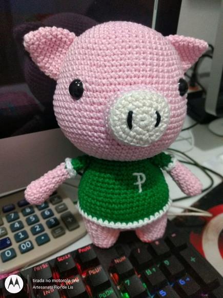 Porquinho em Amigurumi