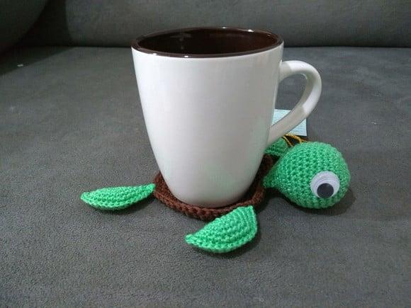 Porta caneca/copo em Crochê