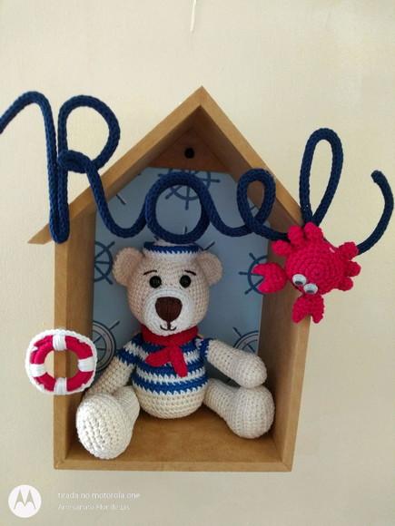 Porta Maternidade Urso Marinheiro