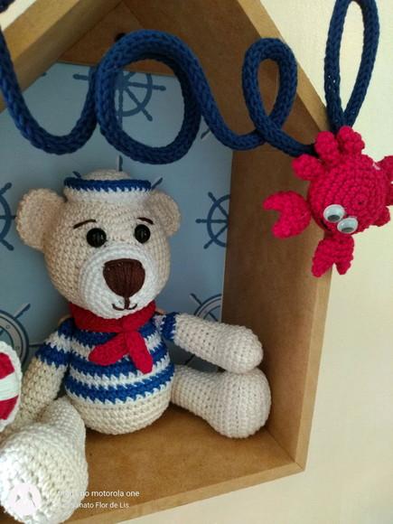 Porta Maternidade Urso Marinheiro