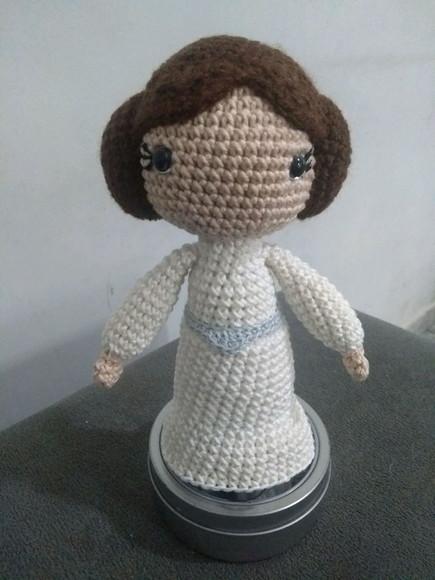 Princesa Léia - Amigurumi