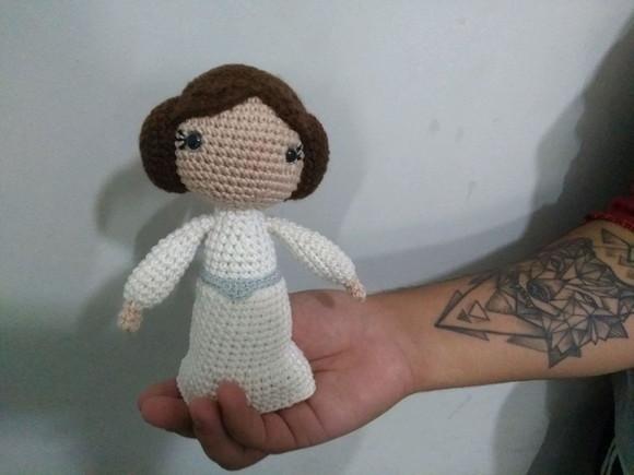 Princesa Léia - Amigurumi