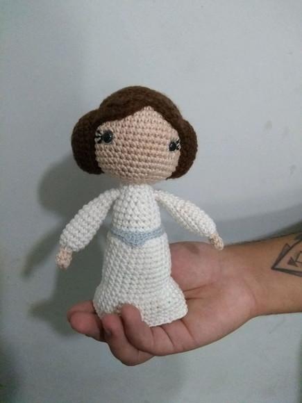 Princesa Léia - Amigurumi