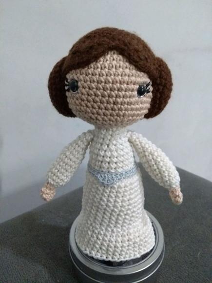 Princesa Léia - Amigurumi