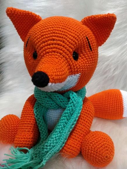Raposa Grande em Amigurumi