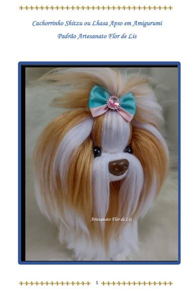 Receita Amigurumi Cachorrinho Shitzu