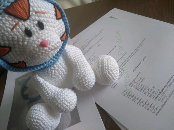 Receita Amigurumi Gatinho com Capuz