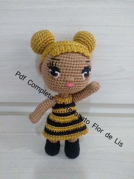 Receita Boneca Abelhinha