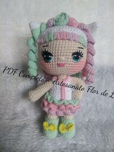 Receita Boneca Unicórnio