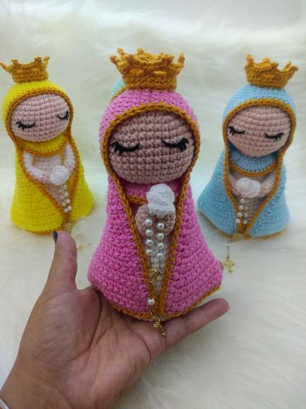 Santinha em Crochê