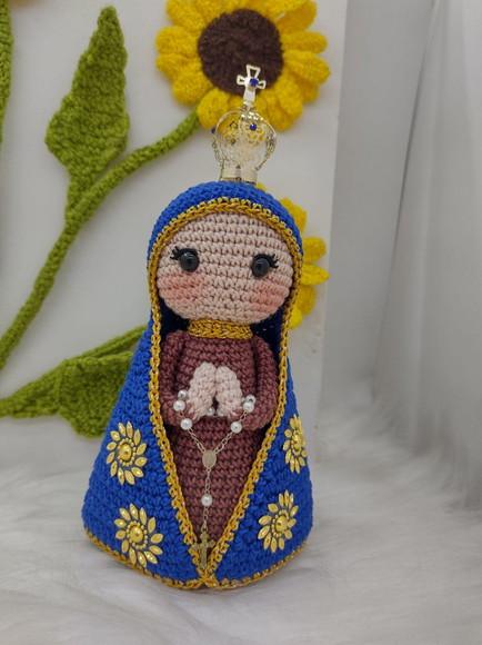 Santinha em crochê - Nossa Senhora