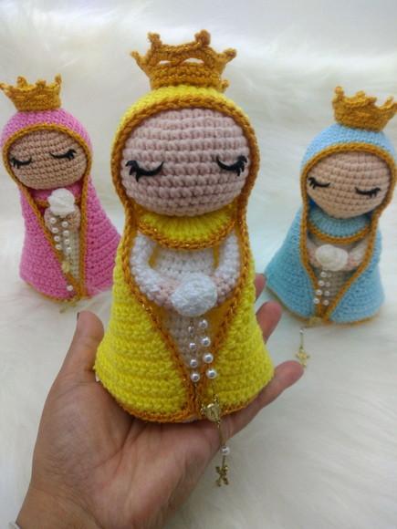 Santinha em Crochê