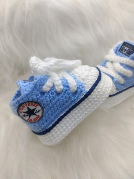 Sapatinho de Crochê - Modelo All Star