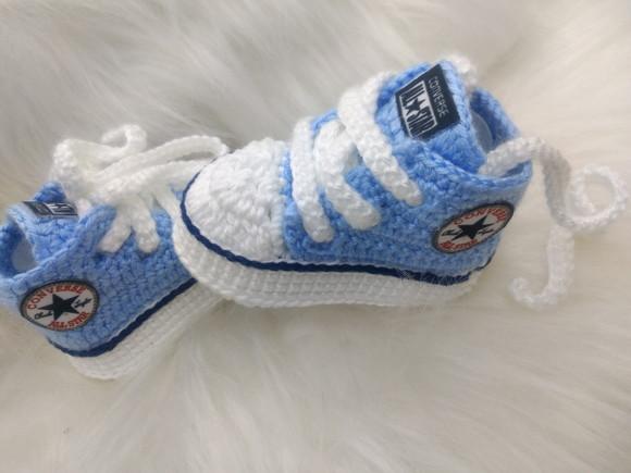 Sapatinho de Crochê - Modelo All Star