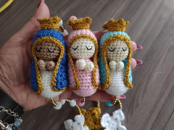 Terço Mariano em Crochê - Nossa Senhora