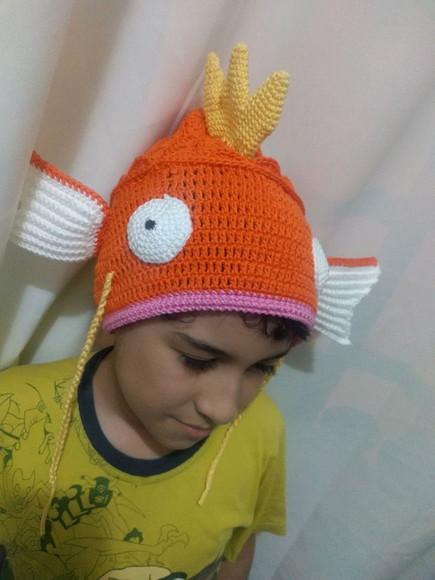 Touca de Crochê Magikarp Pokemon