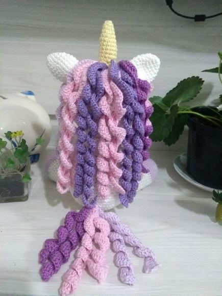 Unicórnio Lavanda da Artesanato Flor de Lis