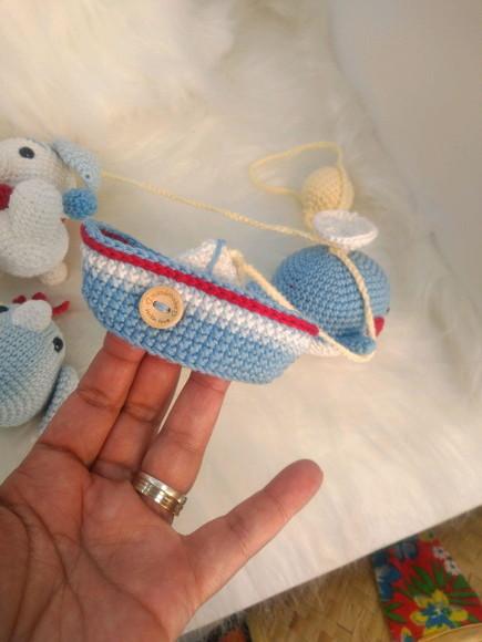 Varal de Berço com Amigurumis
